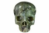 Realistic, Polished Labradorite Skull - Madagascar #151060-1
